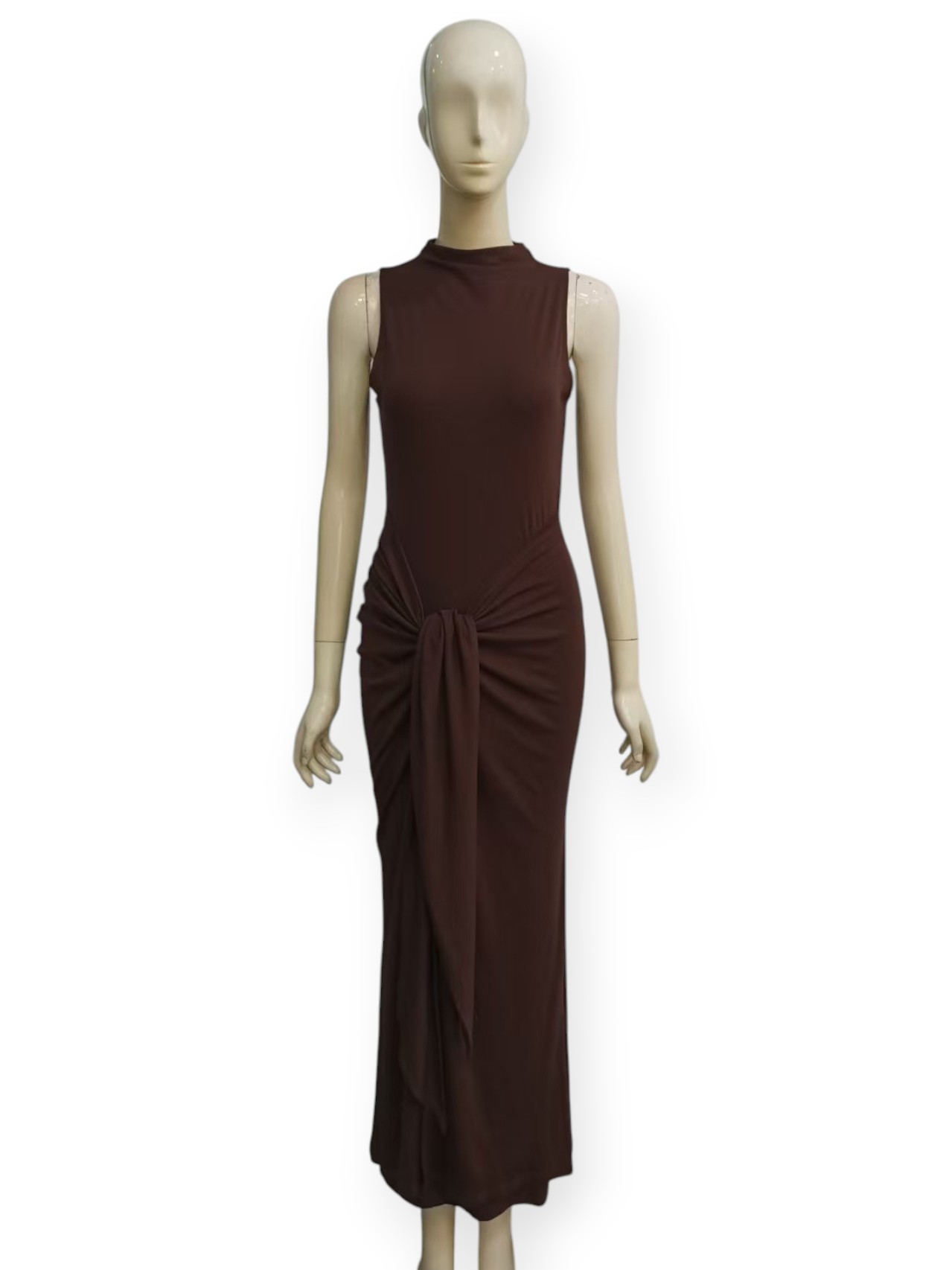 Front Tie Cotton Dress M245