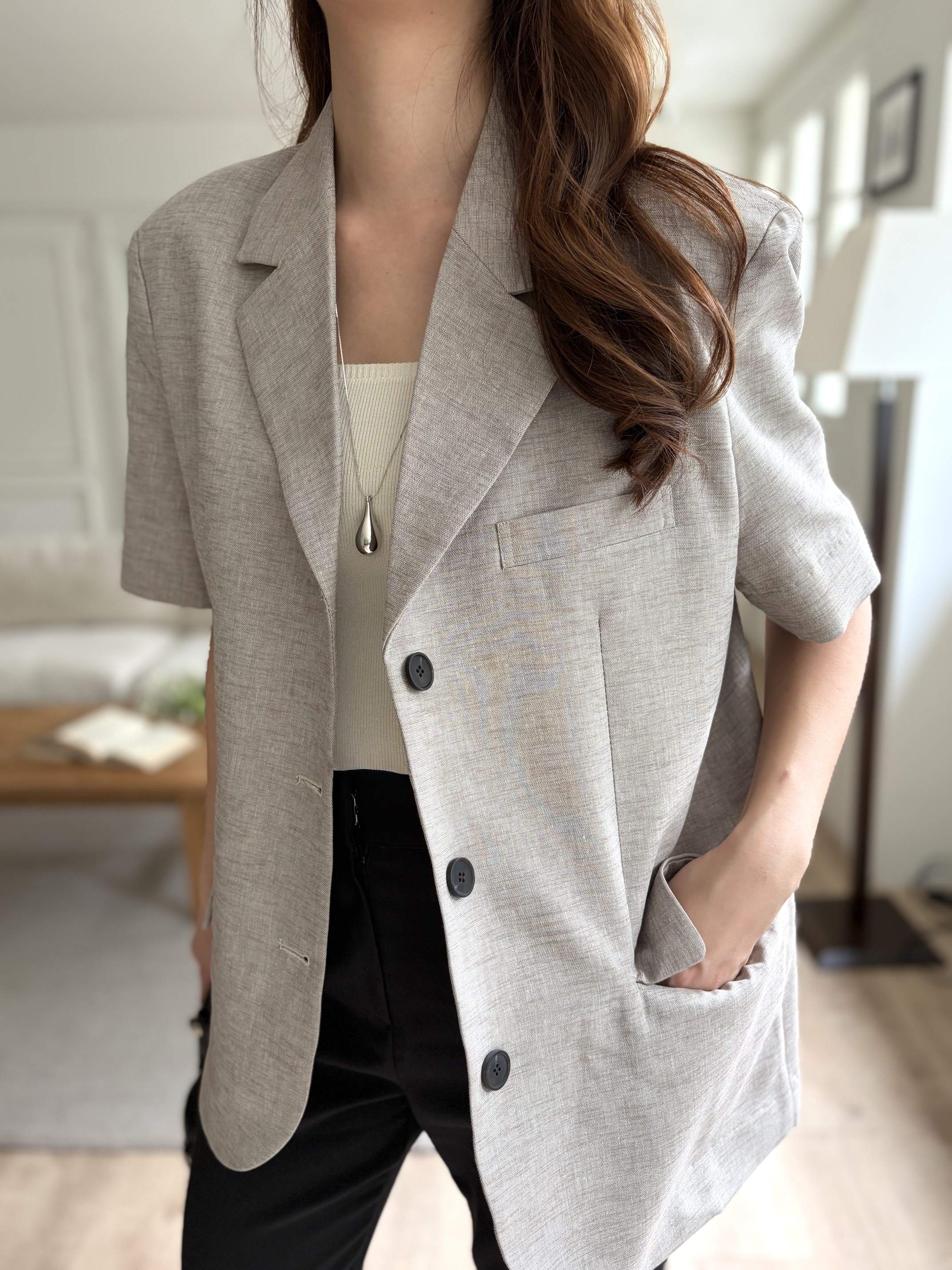 The Oversized Oatmeal Blazer