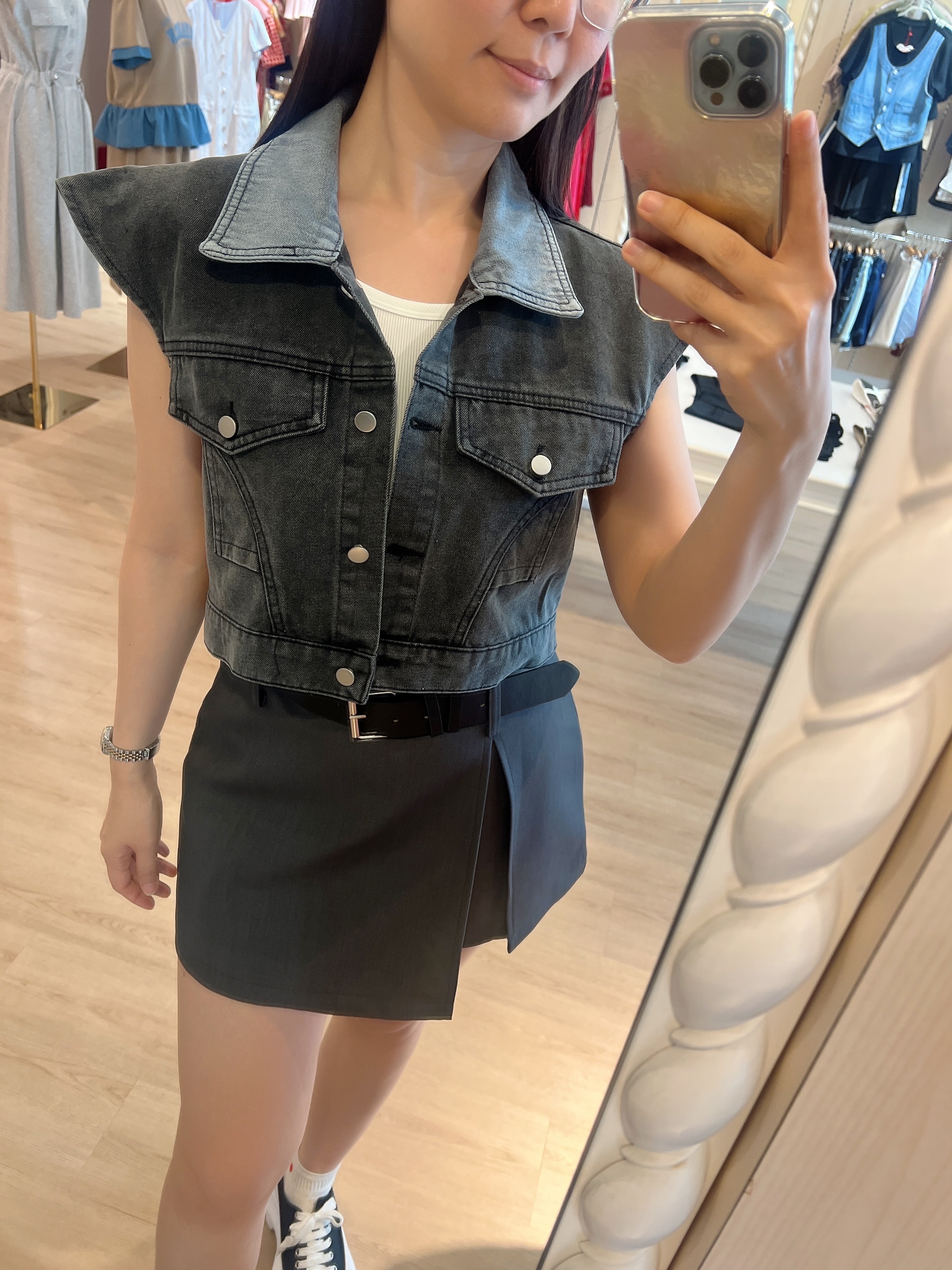 Denim Crop Top