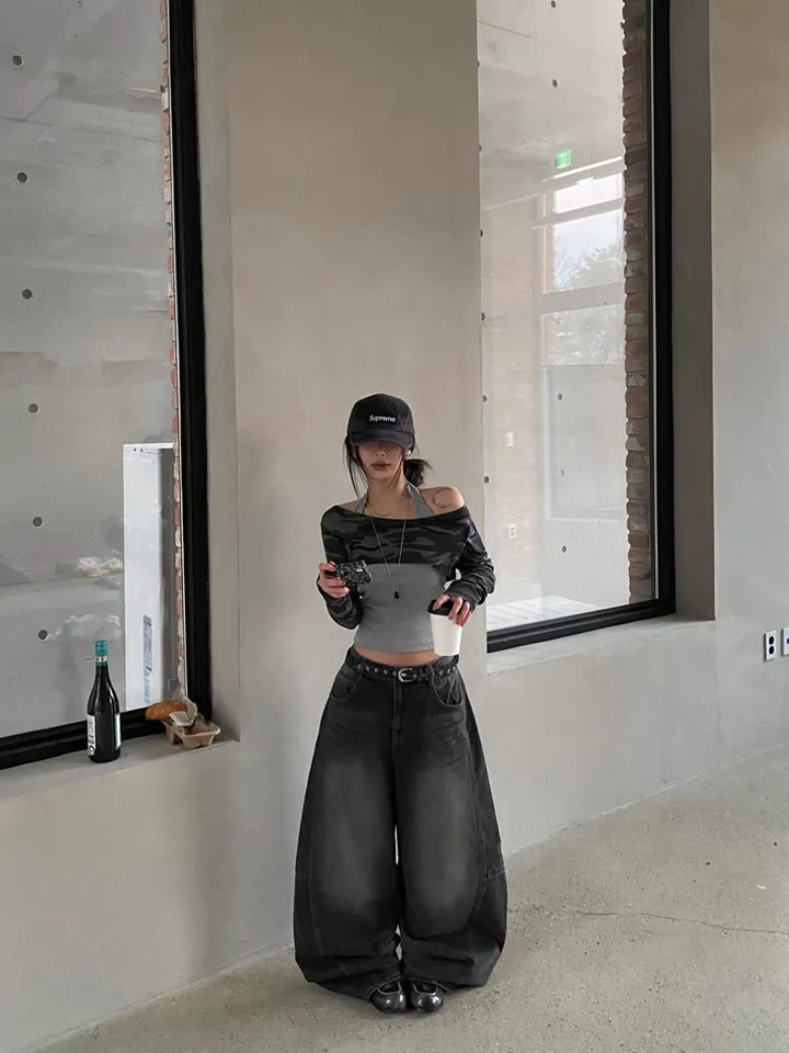 Camo Halterneck Layered Crop