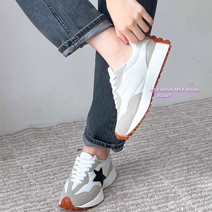 R6207 韓國🇰🇷拼色星星修腳sneakers