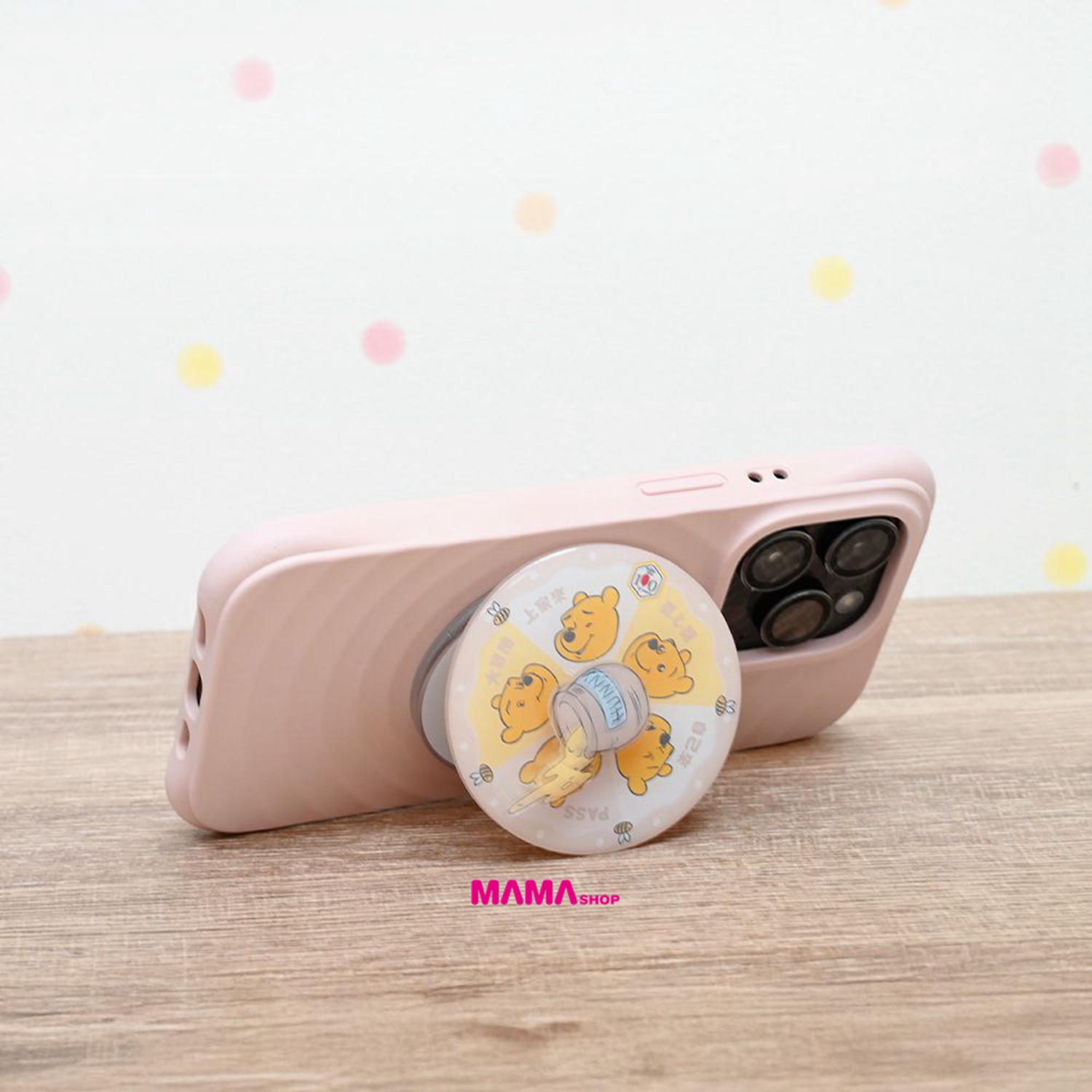 台灣直送迪士尼小熊維尼系列磁吸氣囊手機支架