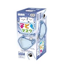 MMR淺藍色兒童 3D 立體口罩每盒裝有 30 片