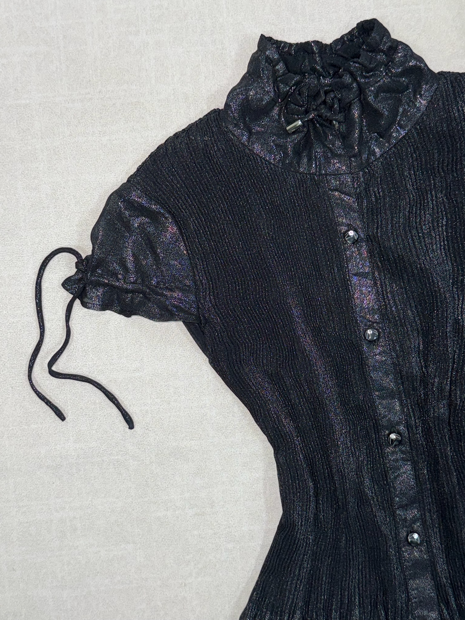 Velvet Shadow Mini Dress