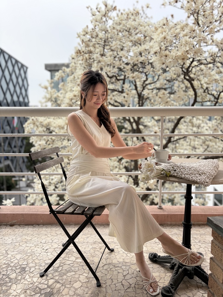 Arya Two-Way Textured Dress (Ivory)