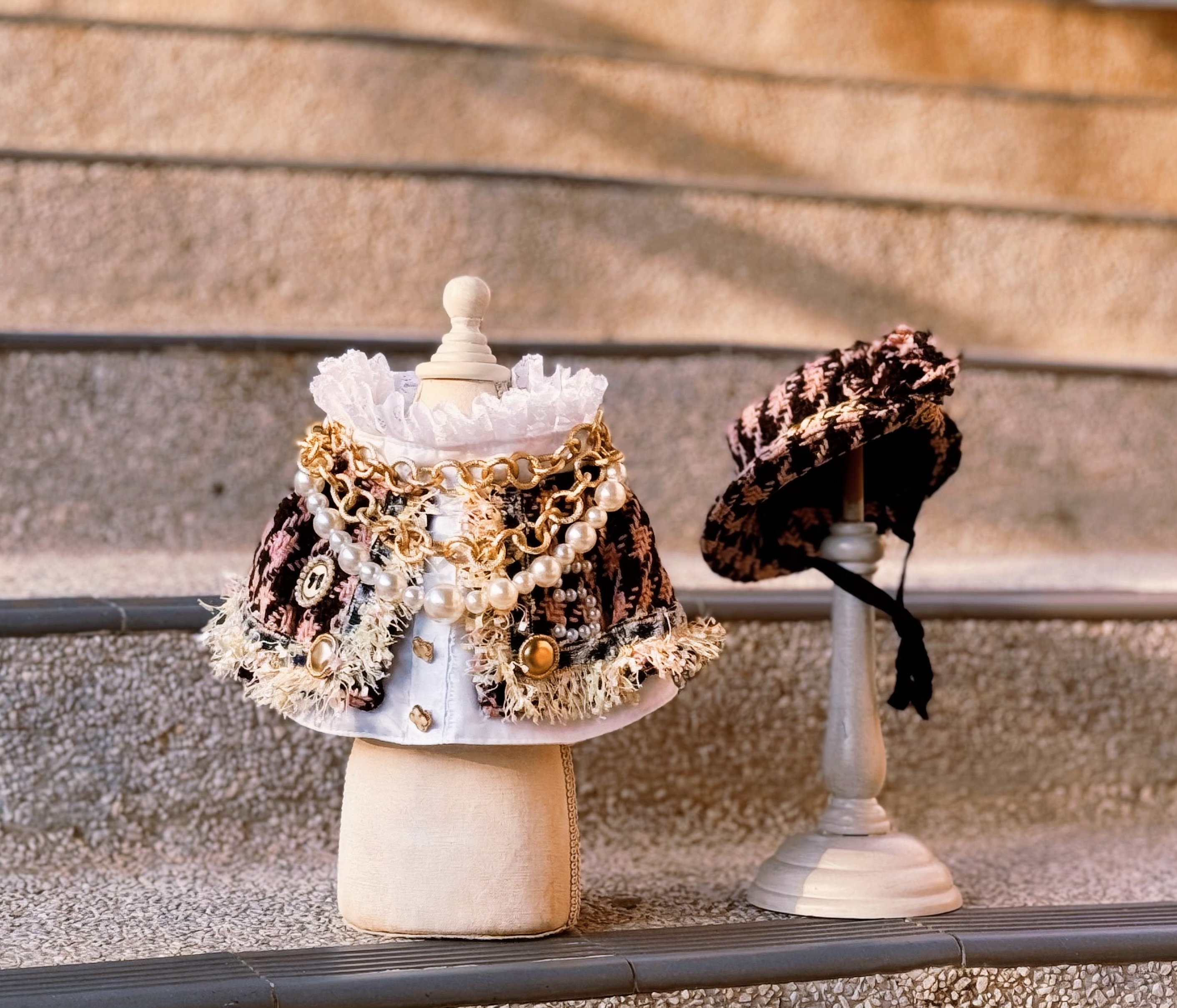 寵物原創設計 低調奢華小香風 寵物頸飾