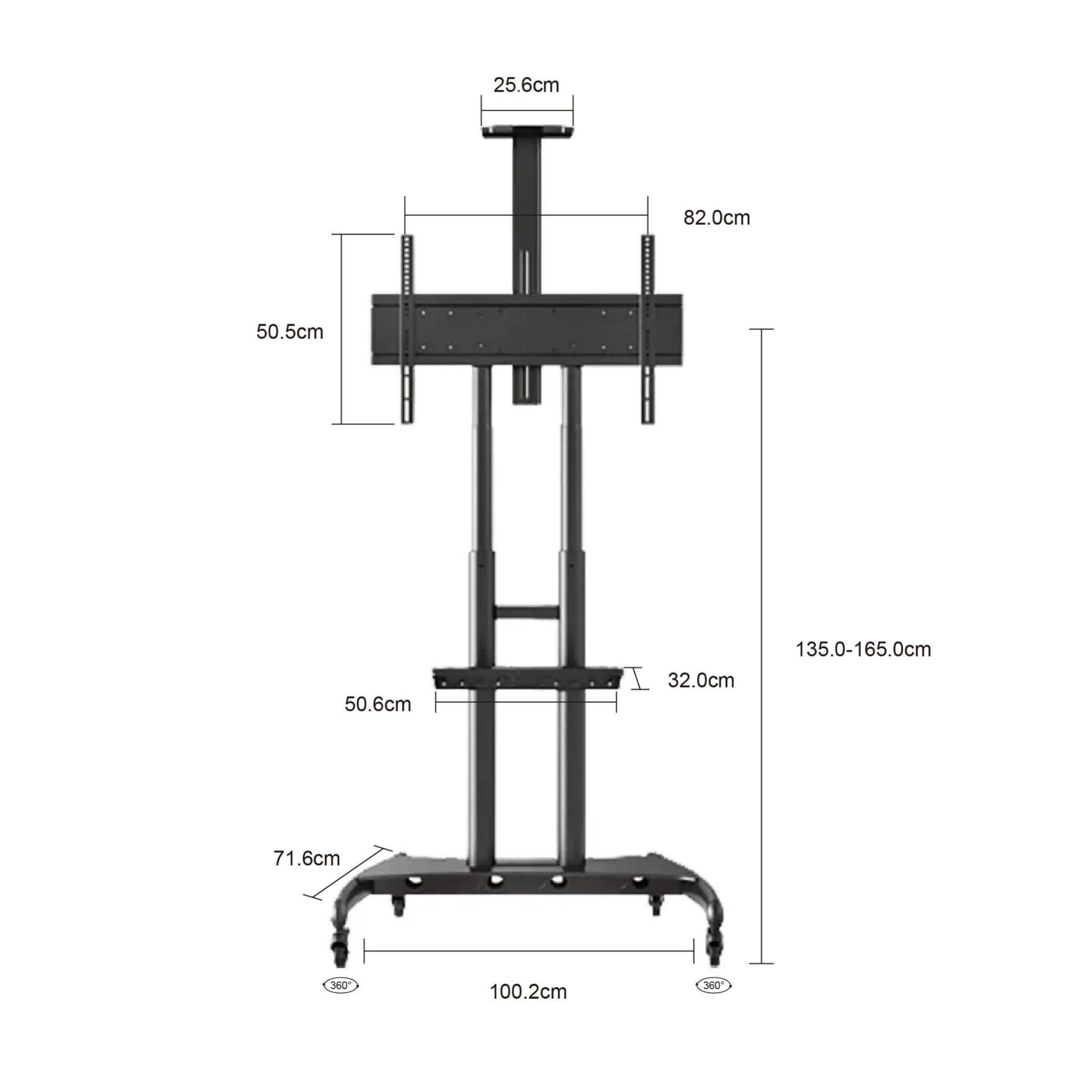 Phison 50"-95" Portable TV Stand Bracket PM-92S
