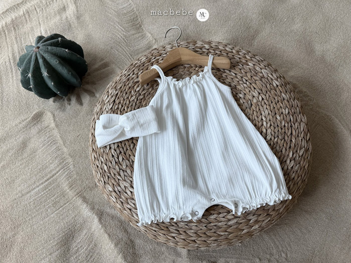🇰🇷macbebe吊帶連身衣+髮帶