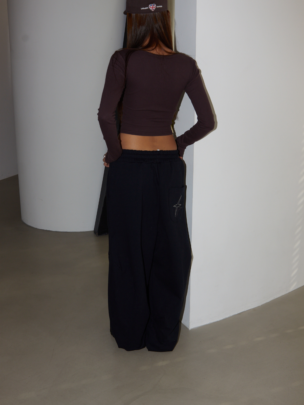 Star Pocket Wide-Leg Sweatpants