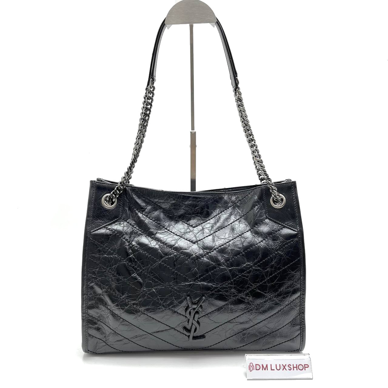 YSL Niki Shopping Tote Black SHW
