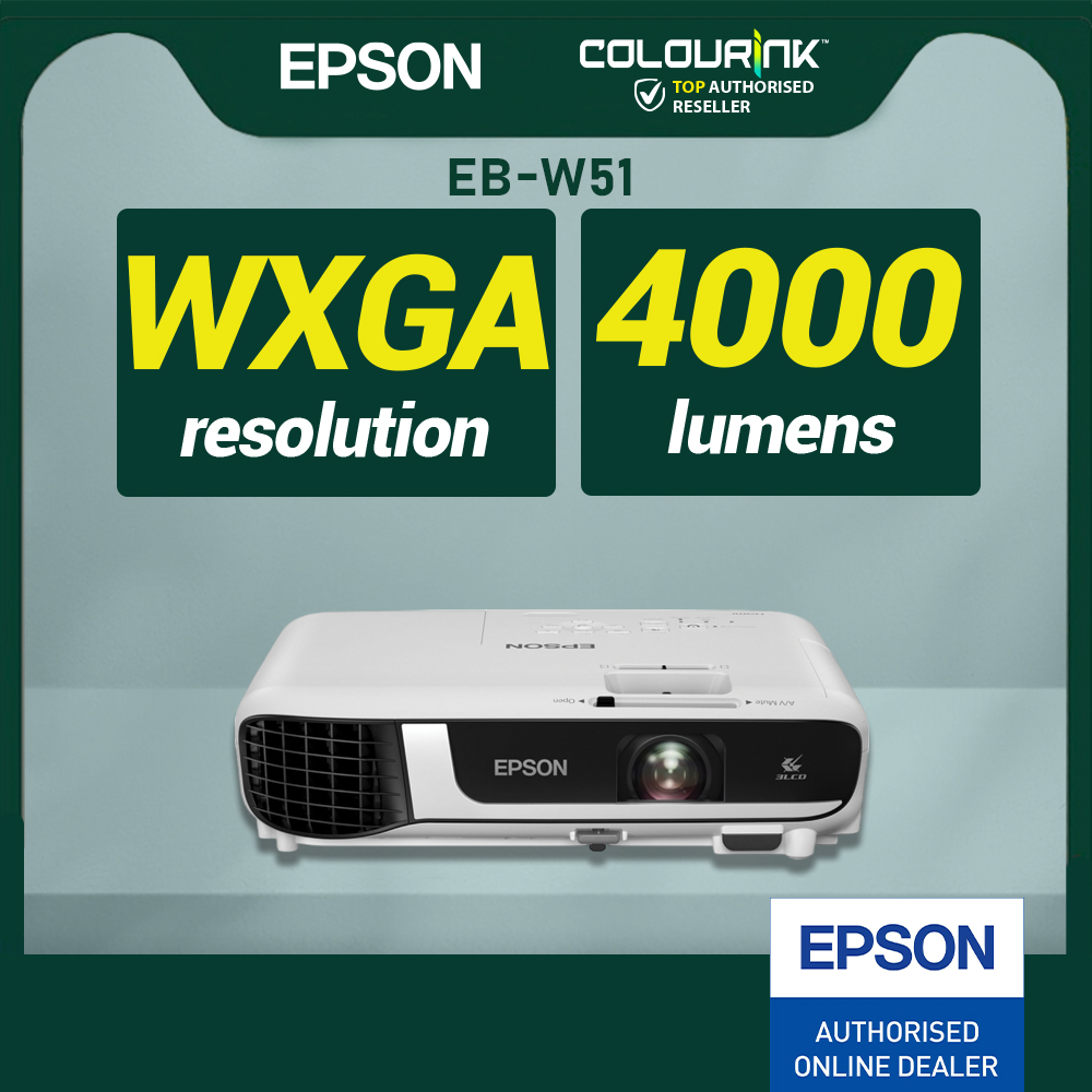 Epson Projector EB-E01 EB-X51 EB-X06 EB-W51 EB-W06 WXGA WUXGA Lumens High Brightness Resolution Wireless