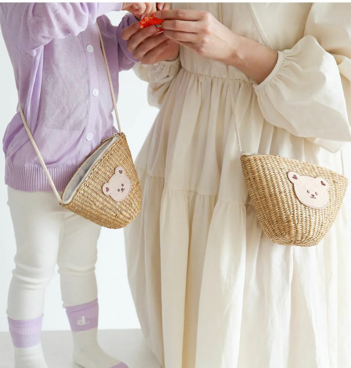 Dottodot 海邊獨家黃草編織包 (親子款)