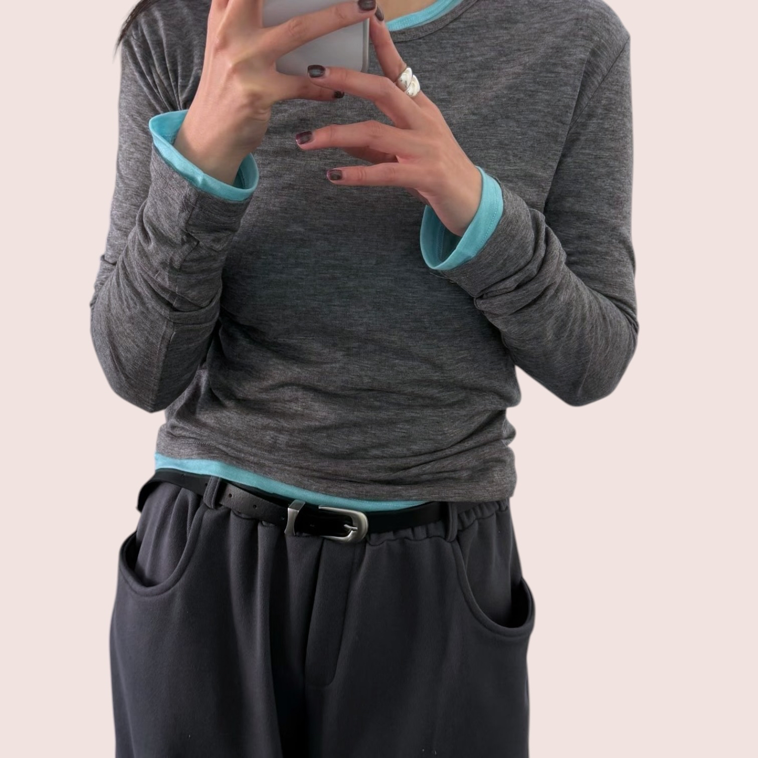 221032 薄料長袖Tee