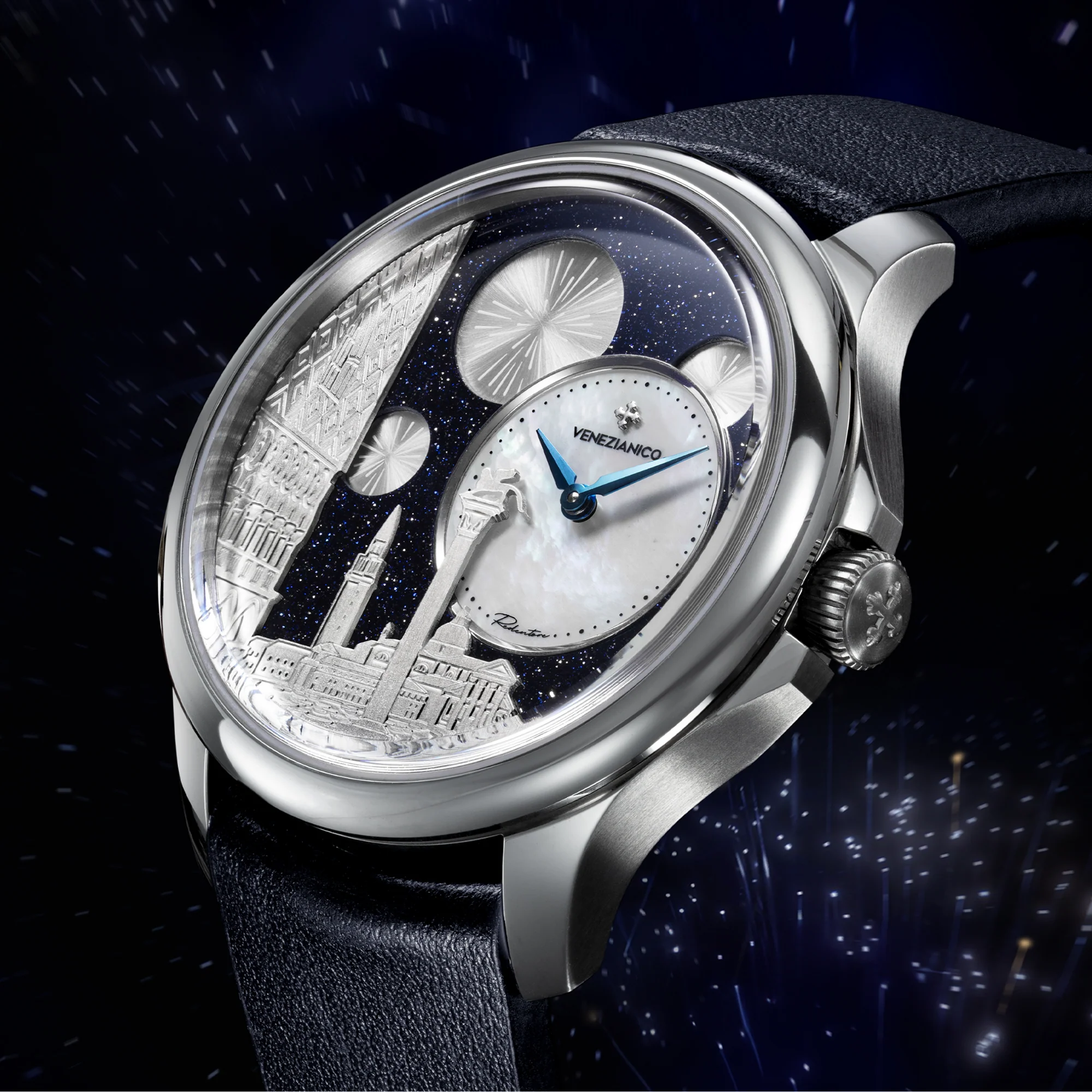 預訂 VENEZIANICO 聖馬可教堂廣場 Redentore Bellanotte 40mm - 1221575 *可加配原裝鋼錶帶*