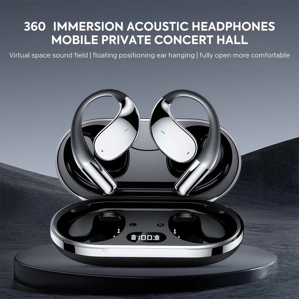 無線掛耳式藍牙耳機 白色 BA0129