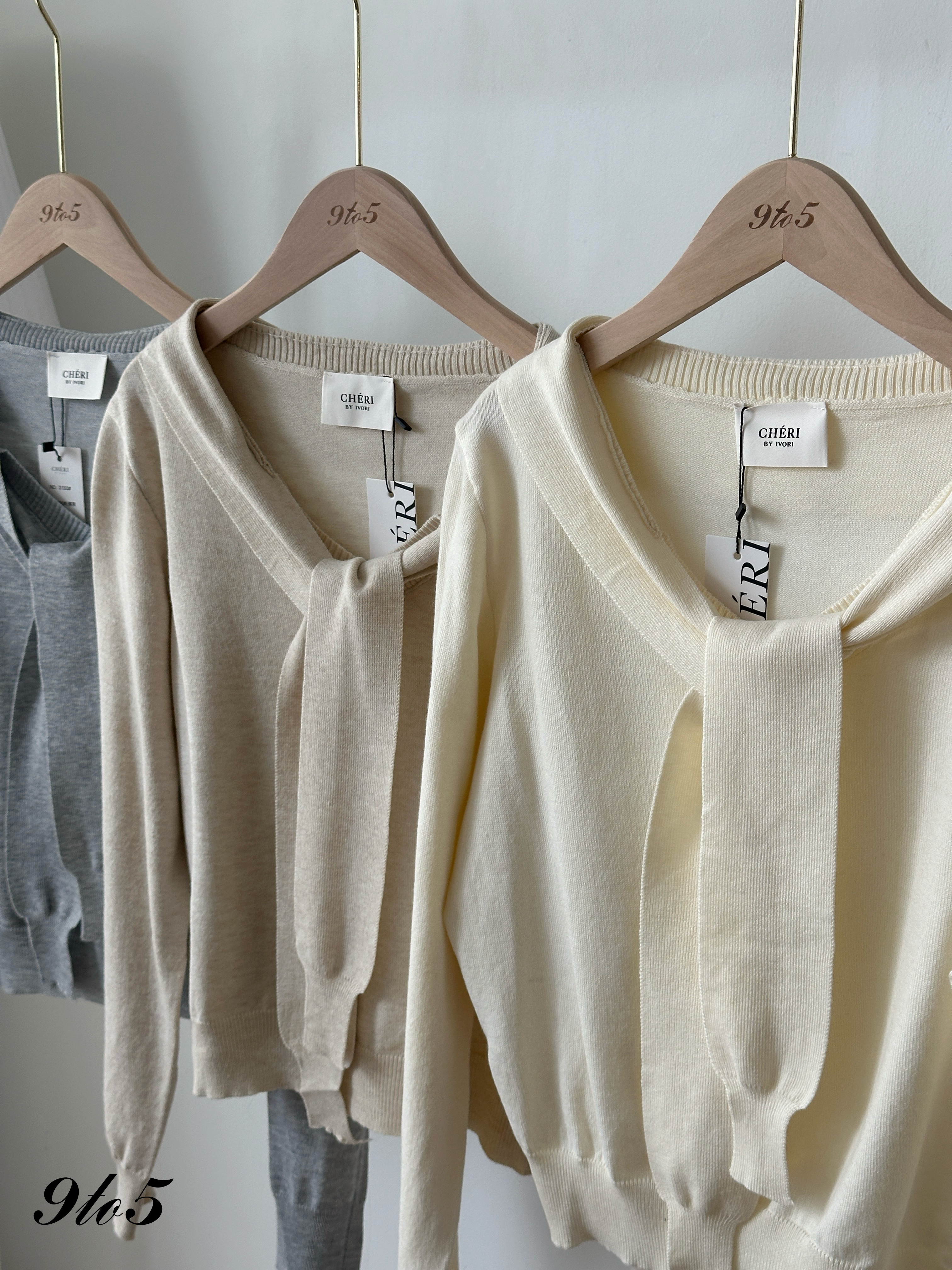 T4386 Long Sleeve Draped Knit Sweater - 3 Colors 