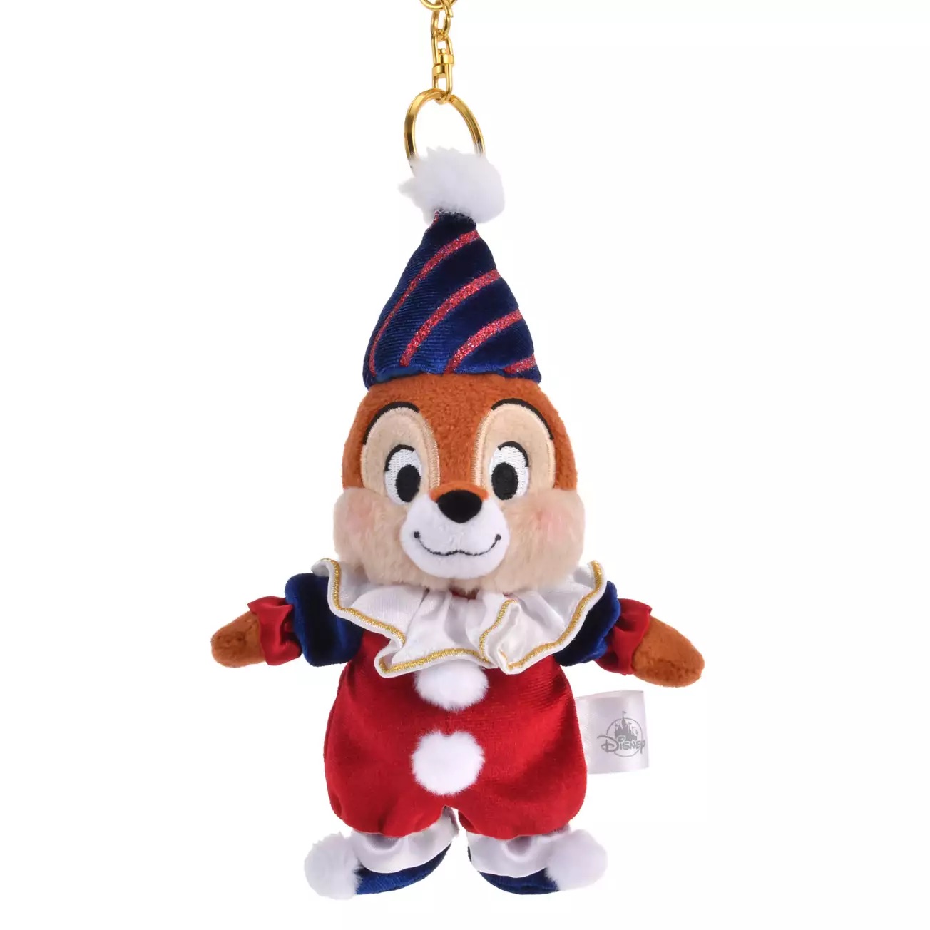 📦訂購 日本代購 Disney 迪士尼 大鼻鋼牙 Chip & Dale PIERROT COSTUME 小丑服裝 公仔鎖匙扣