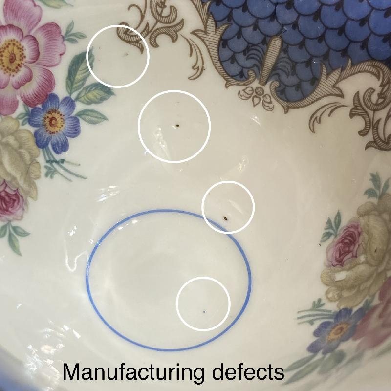 C.a. 1924 - 1946 German Seltmann Weiden Elegant Foliage Blue Tea Set Trio(MW108)