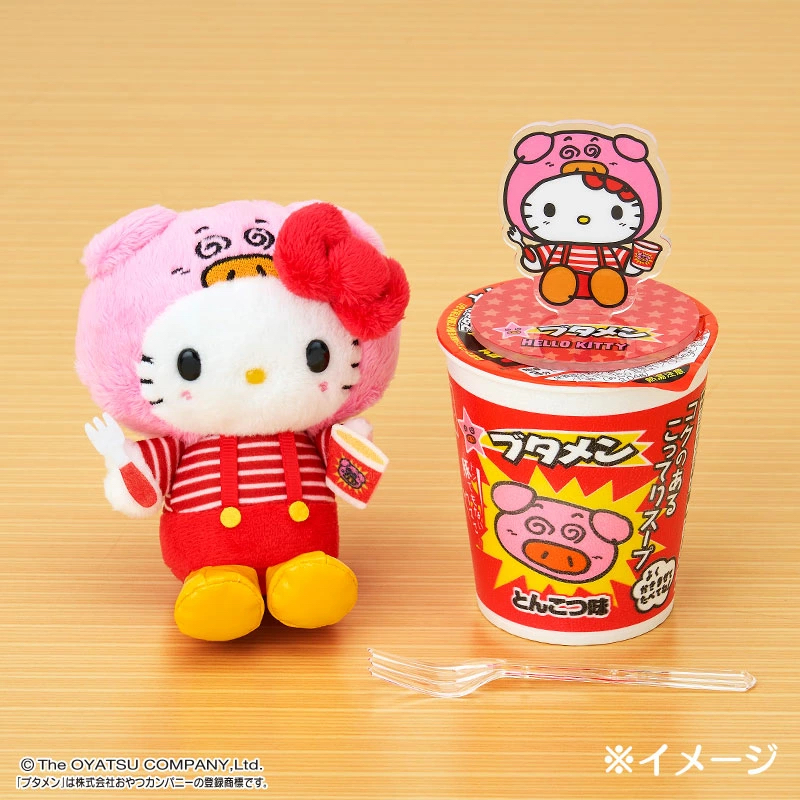 🎌日本直送🎌Hello Kitty Butaman 豬豬拉麵合作系列 公仔掛飾