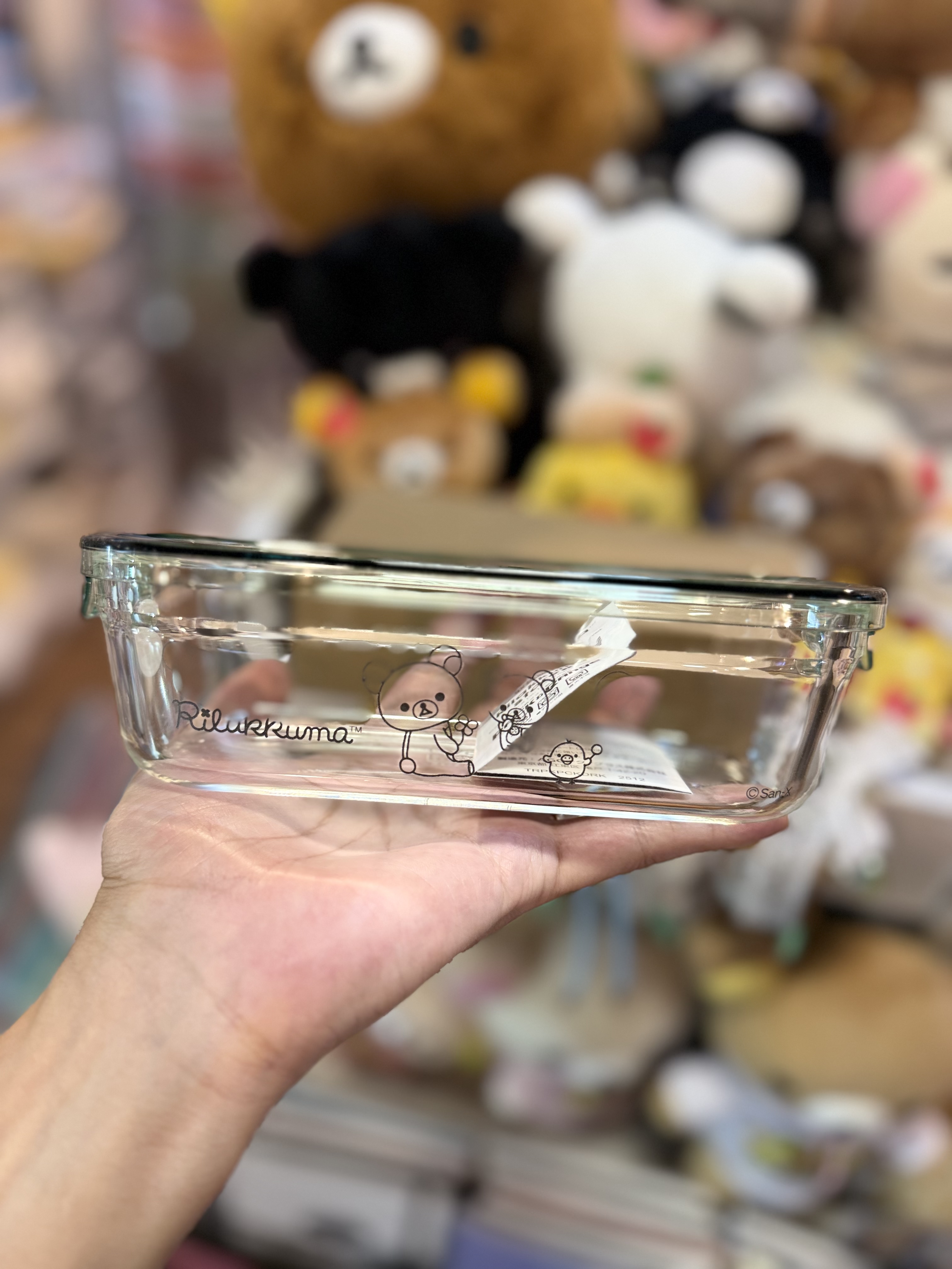《現貨》全新日本專店限定 Rilakkuma 耐熱玻璃製食物盒（500 ml)