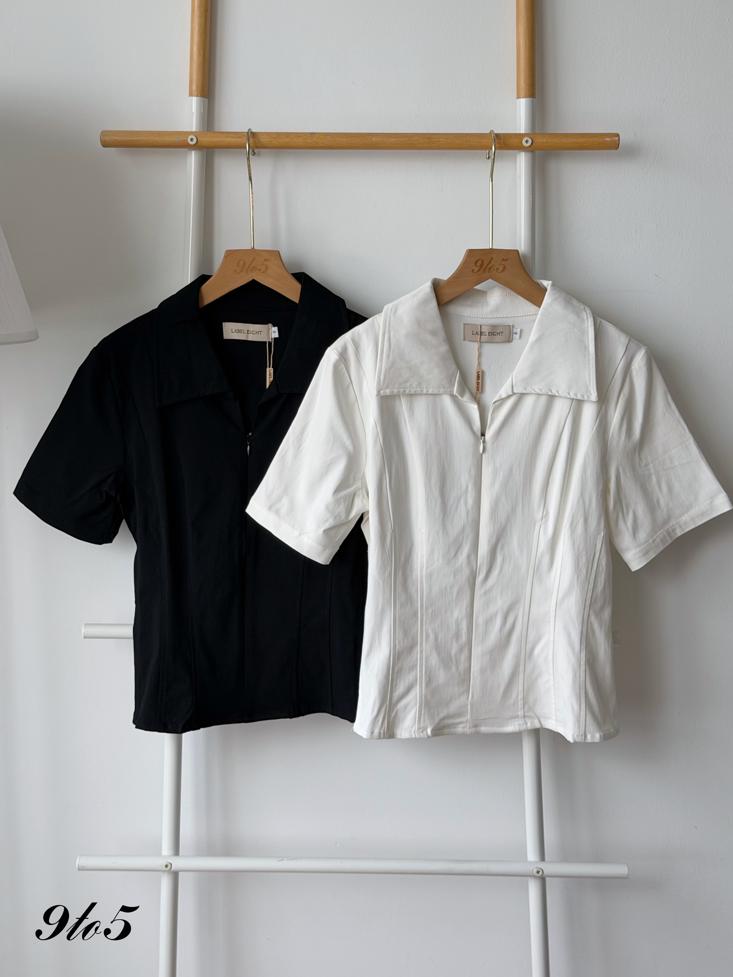 T4520 Zipped Waisted Shirt - 3 Colors