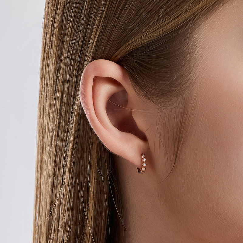 DIDIER DUBOT Miss Doux Rose Gold 玫瑰金耳環 (JDRER6S07HC)