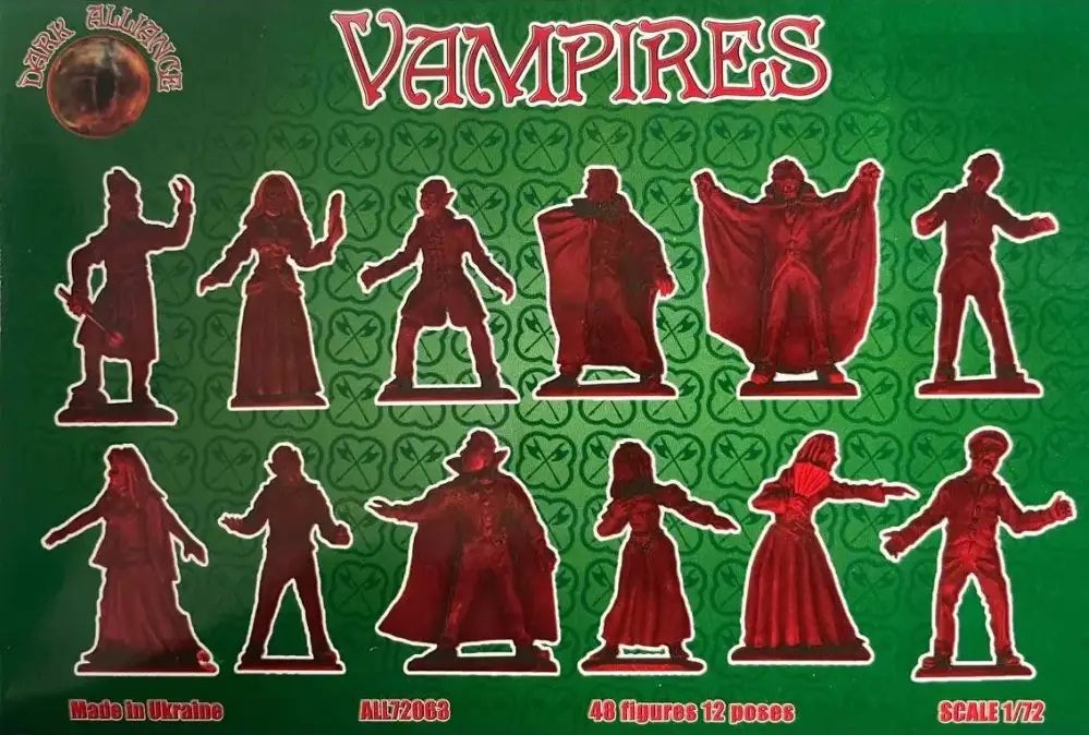 1/72 Vampire (48 Figures, 12 Poses)