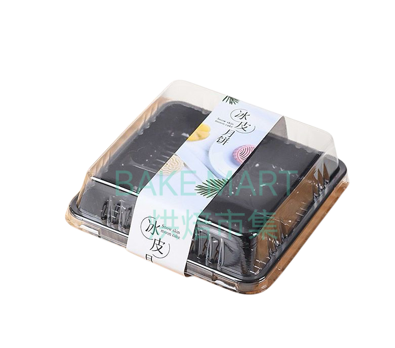 月餅/蛋黃酥包裝吸塑盒連貼紙(可裝4個月餅/蛋黃酥) Mooncake Packing Box