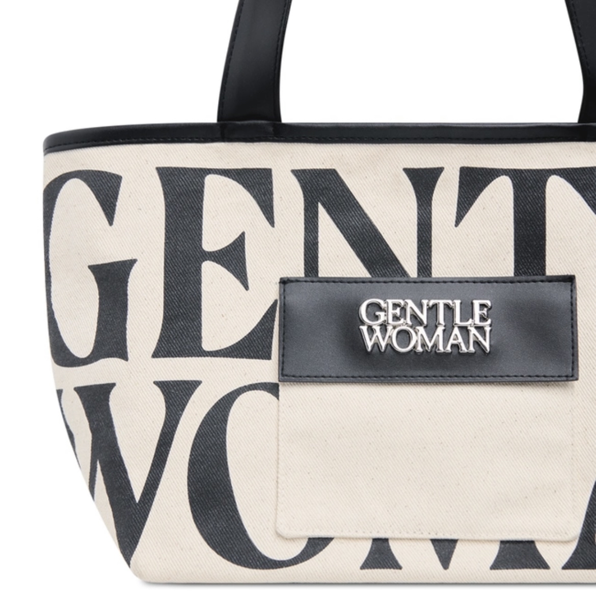 預購 | 🇹🇭GENTLEWOMAN ⭐TOTE WITH FRONT POCKET(BLACK) BG1105-2