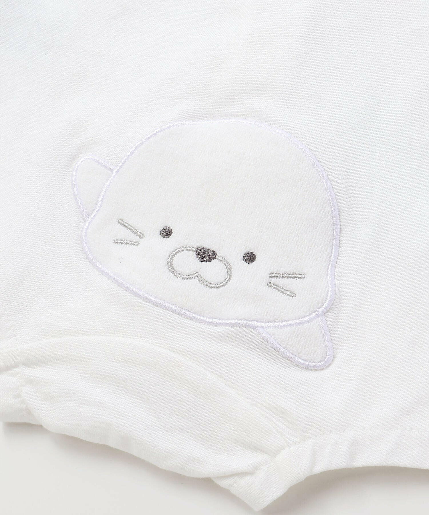 🇯🇵預訂 日本直送🇯🇵Slap Slip Baby兩色章魚海豹造型短袖包屁衣帽子套裝