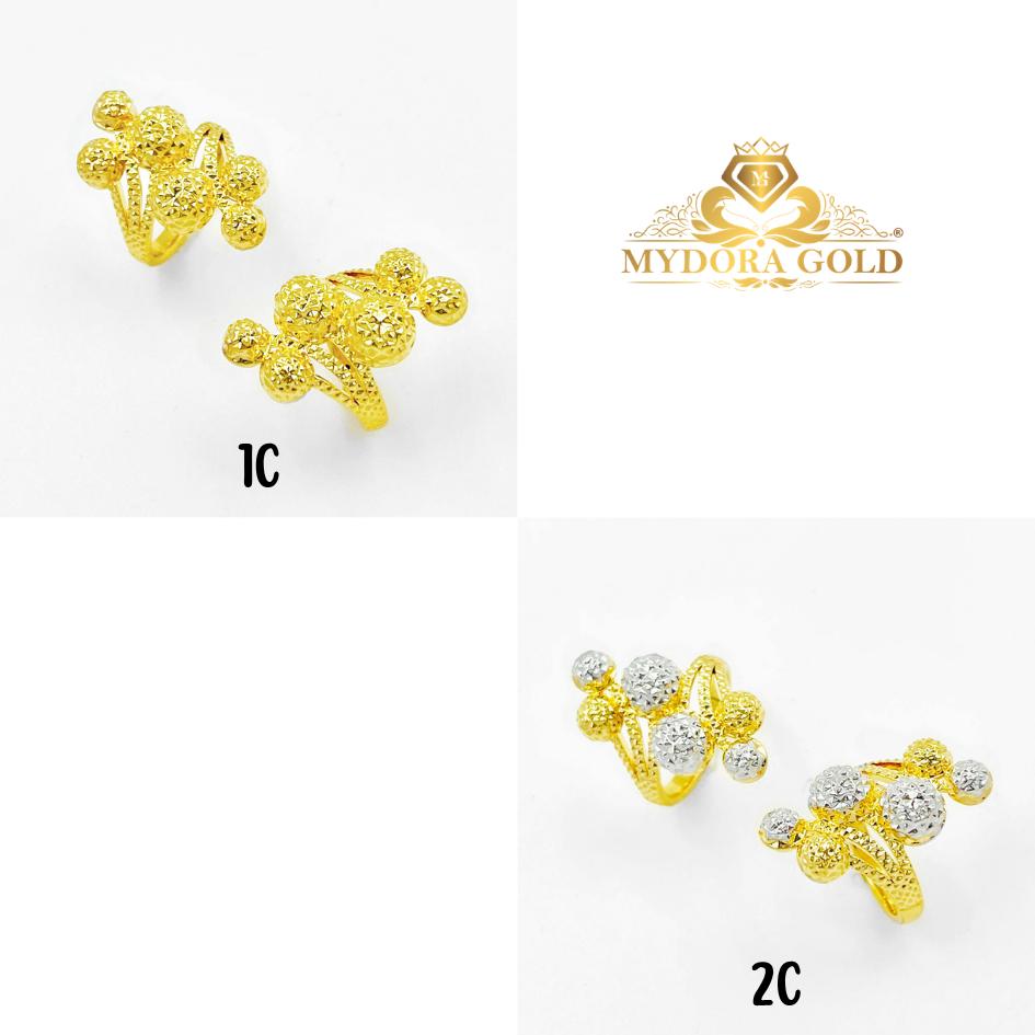 MYDORA Cincin Exclusive Boba Anggur Pahat 6 (5G) l EMAS 916/22K