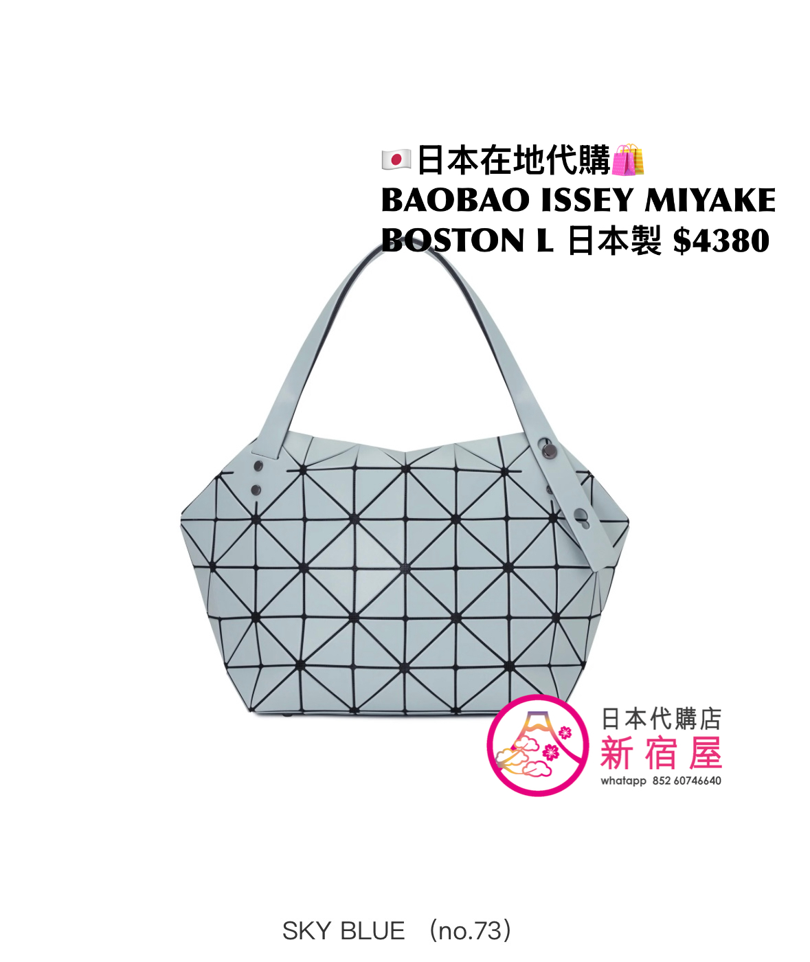 BAOBAO ISSEY MIYAKE BOSTON L