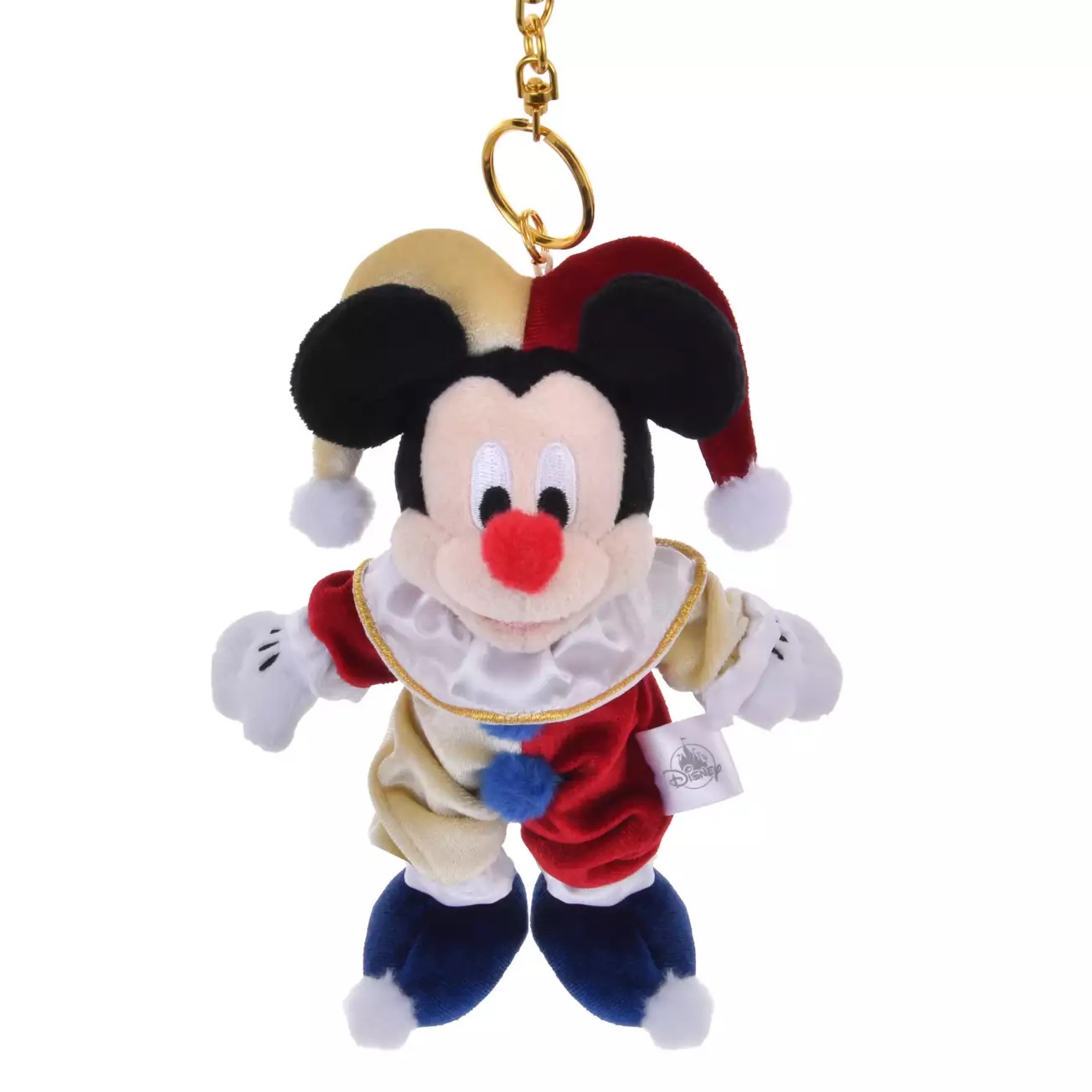 📦訂購 日本代購 Disney 迪士尼 Mickey Mouse 米奇老鼠 PIERROT COSTUME 小丑服裝 公仔鎖匙扣