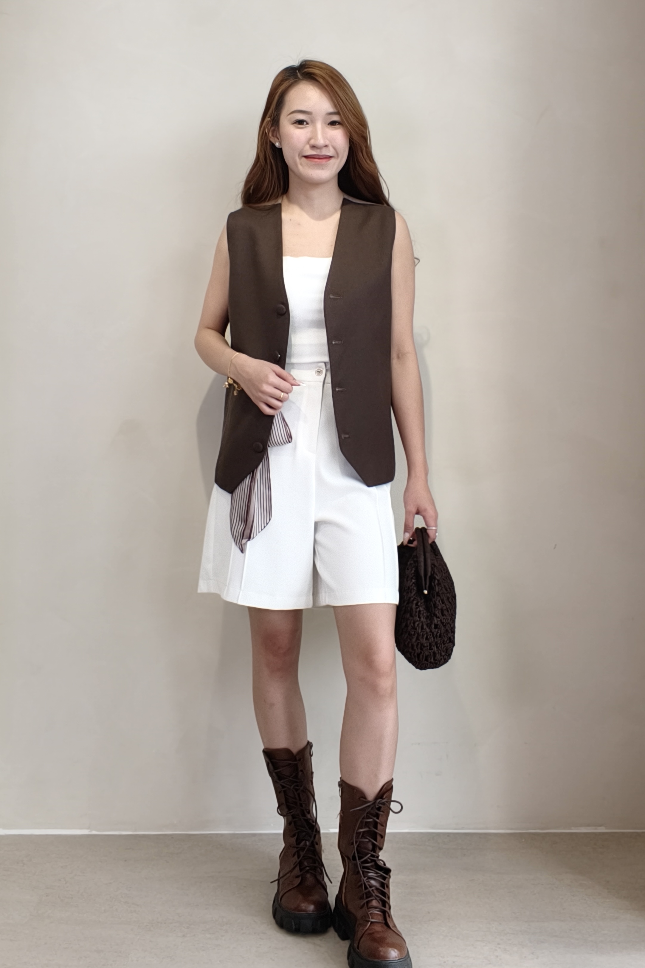 CB2755 Classic V-Neck Tailored Vest