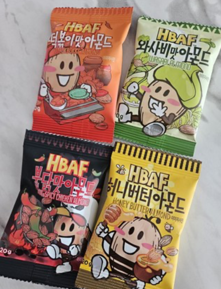 韓國 HBAF 派對必備 杏仁堅果 辣味 零食包 20包/ 盒｜Spicy Party Box