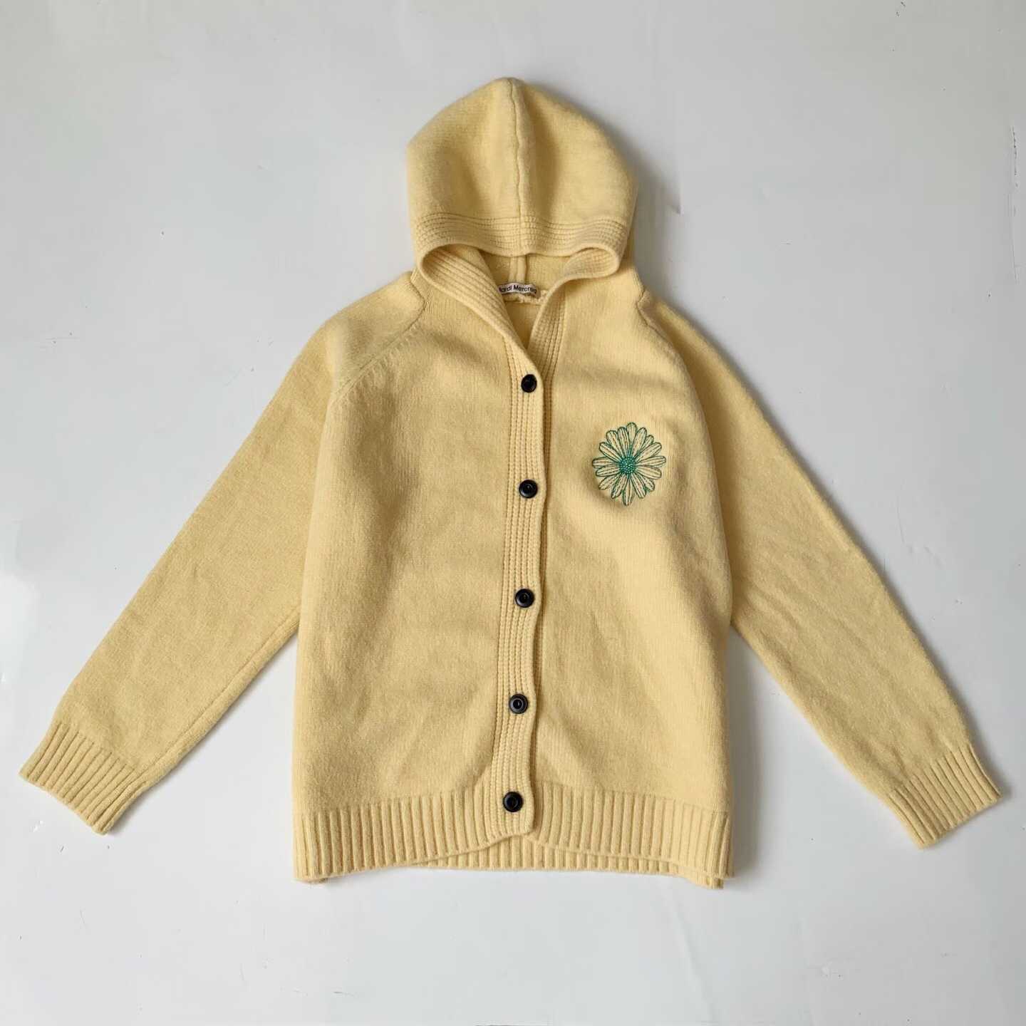 預訂 Mardi刺繡毛衣連帽開襟外套 [貨號26A1601]