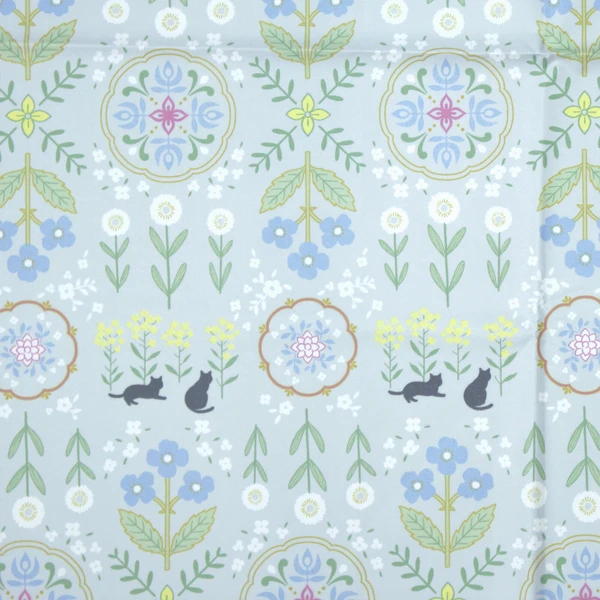 日本花文樣50cm貓咪輕量迷你傘