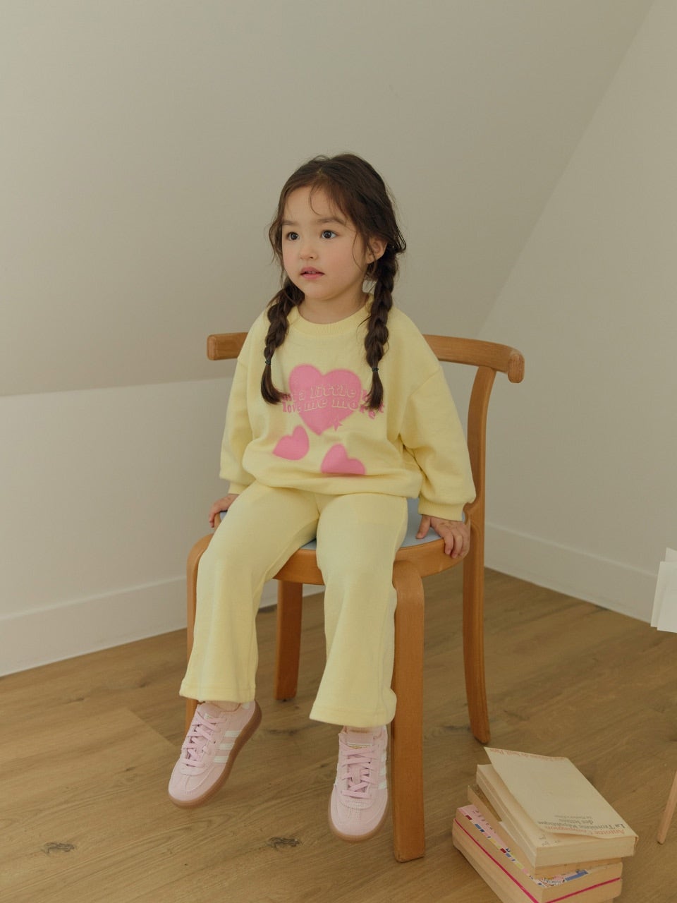 心心喇叭褲套裝 