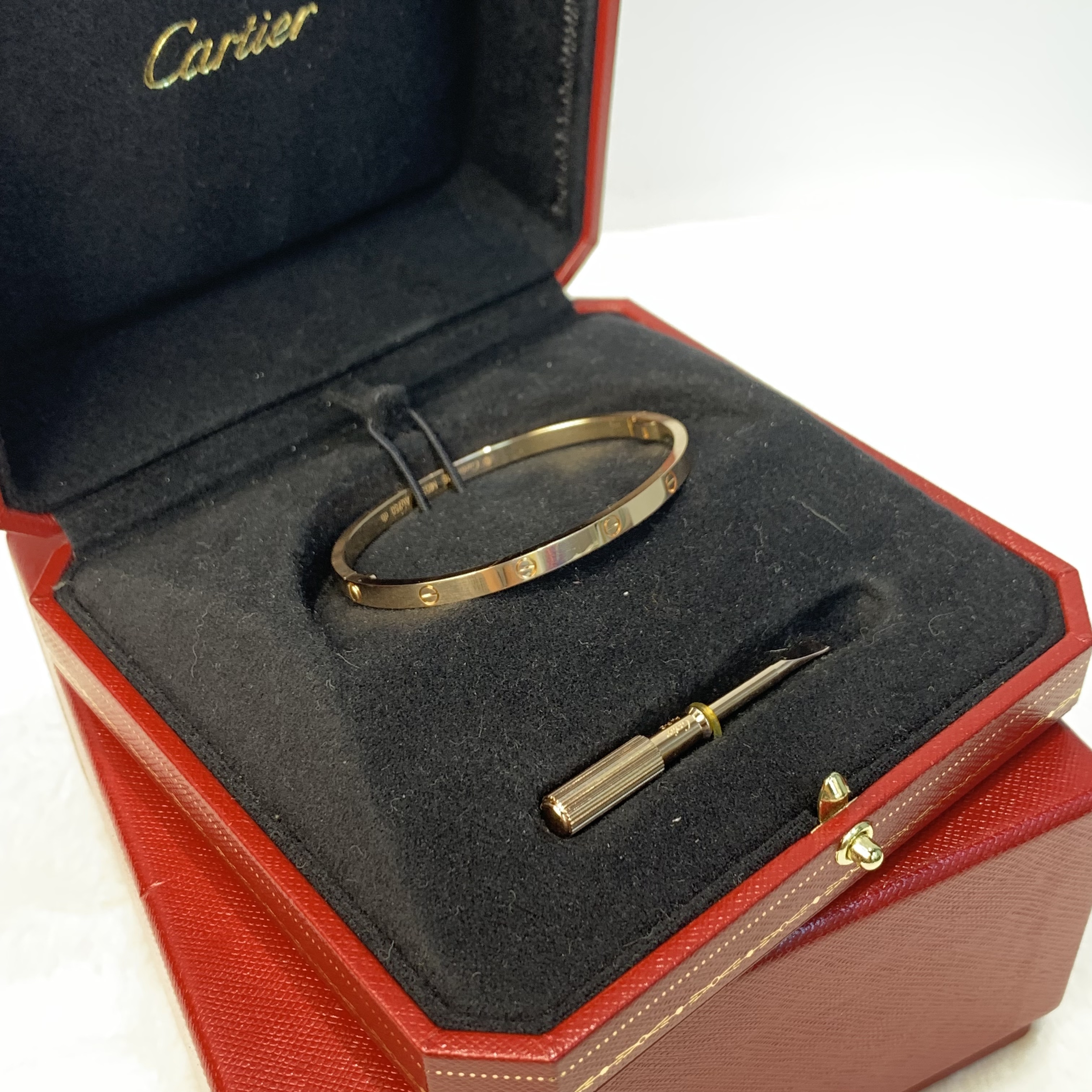 Cartier卡地亞 18k玫瑰金 love 窄款 16碼 熱門尺寸款❤️‍🔥