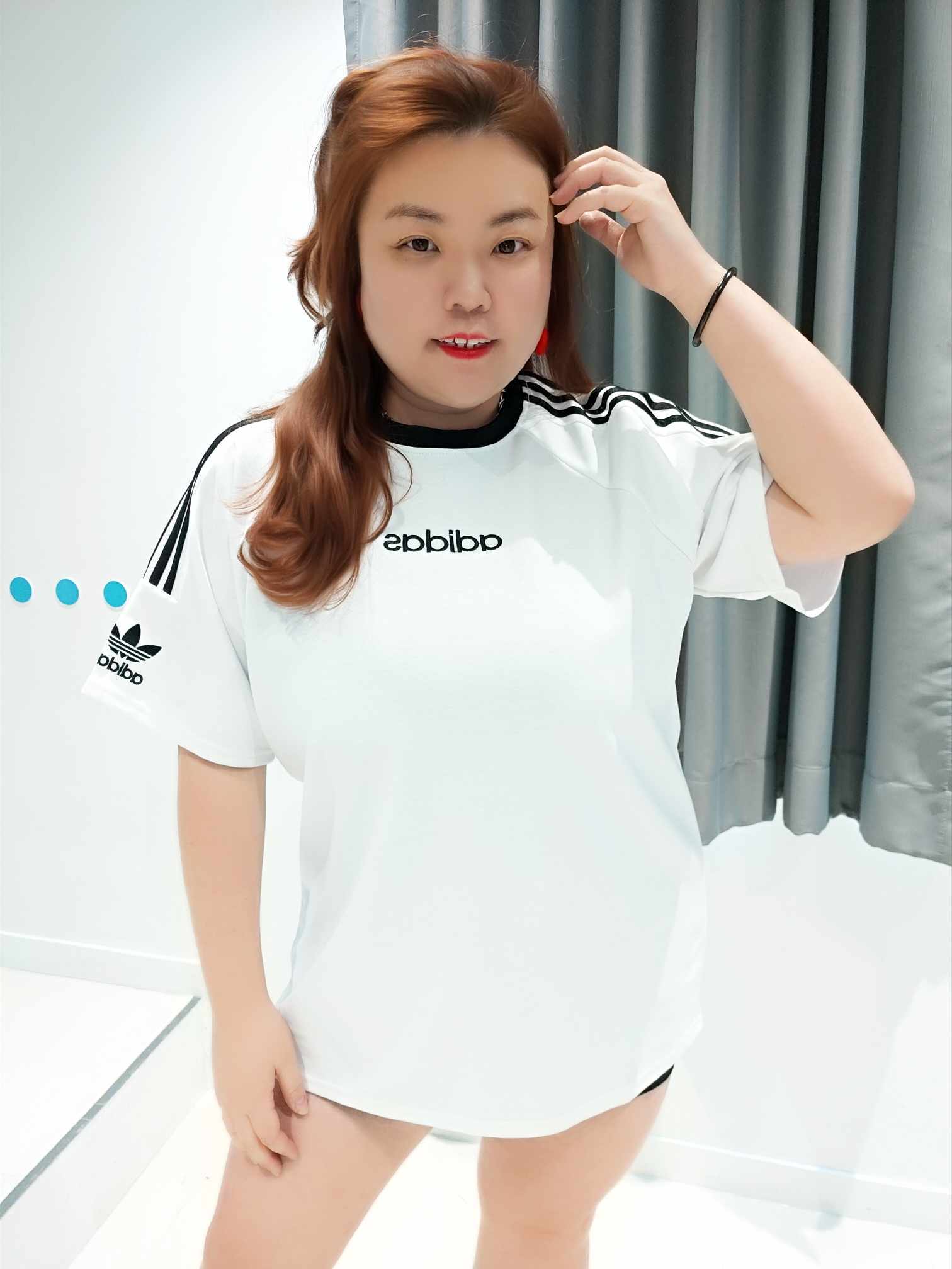 YCA07 25169 ADS拼色圆领大T