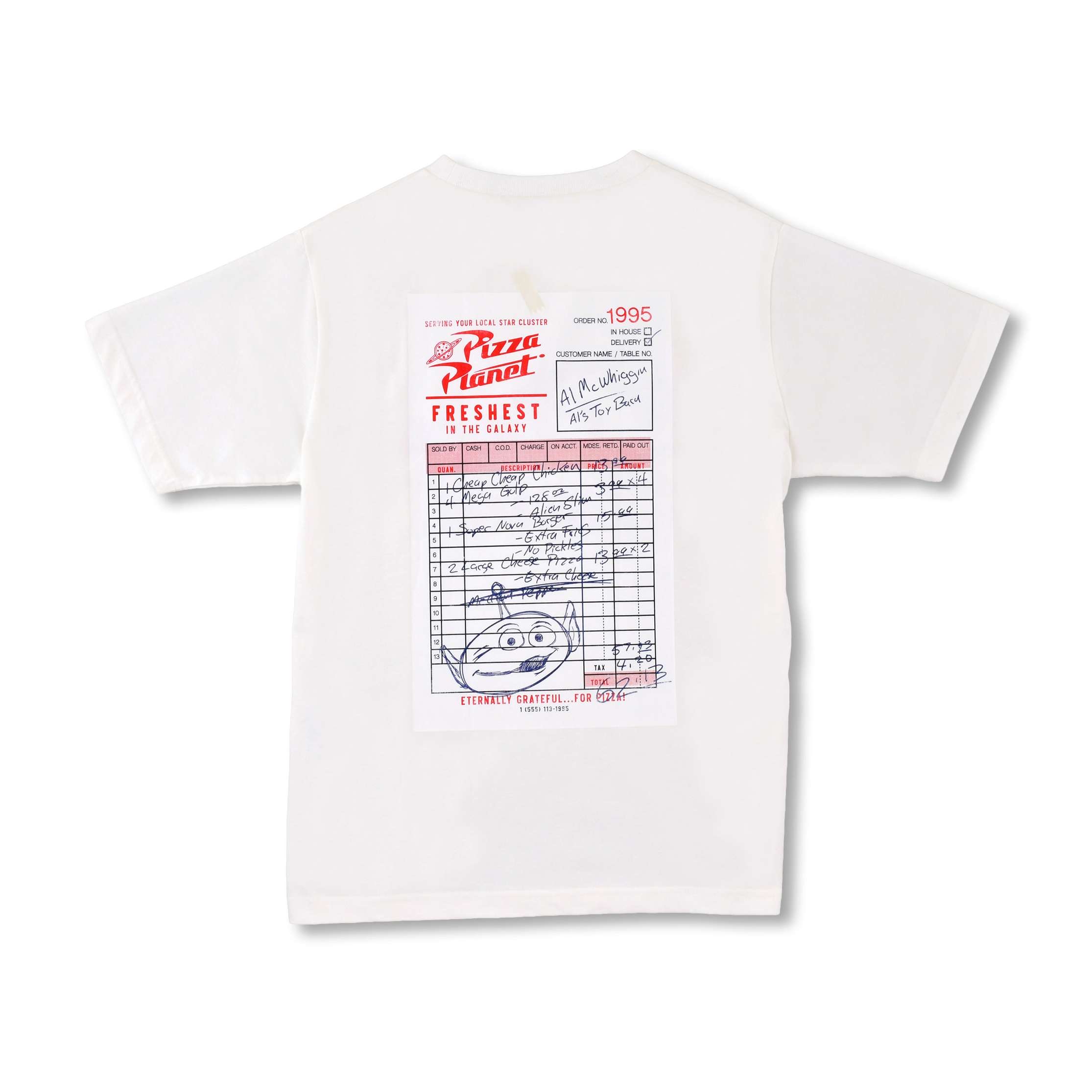 🎀【預訂】Disney T-shirt Collection - Pizza Planet 白色
