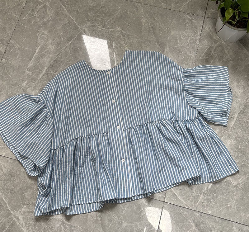 0510 nikoand 正反雙面著亞麻蝙蝠袖襯衫 6月中