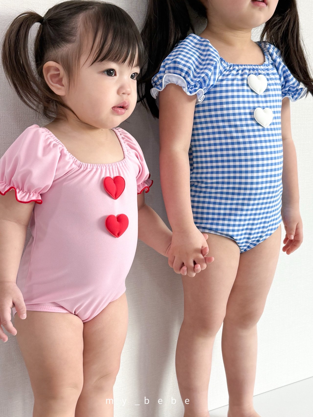 Mybebe | heart set (Pink size L(98-110)