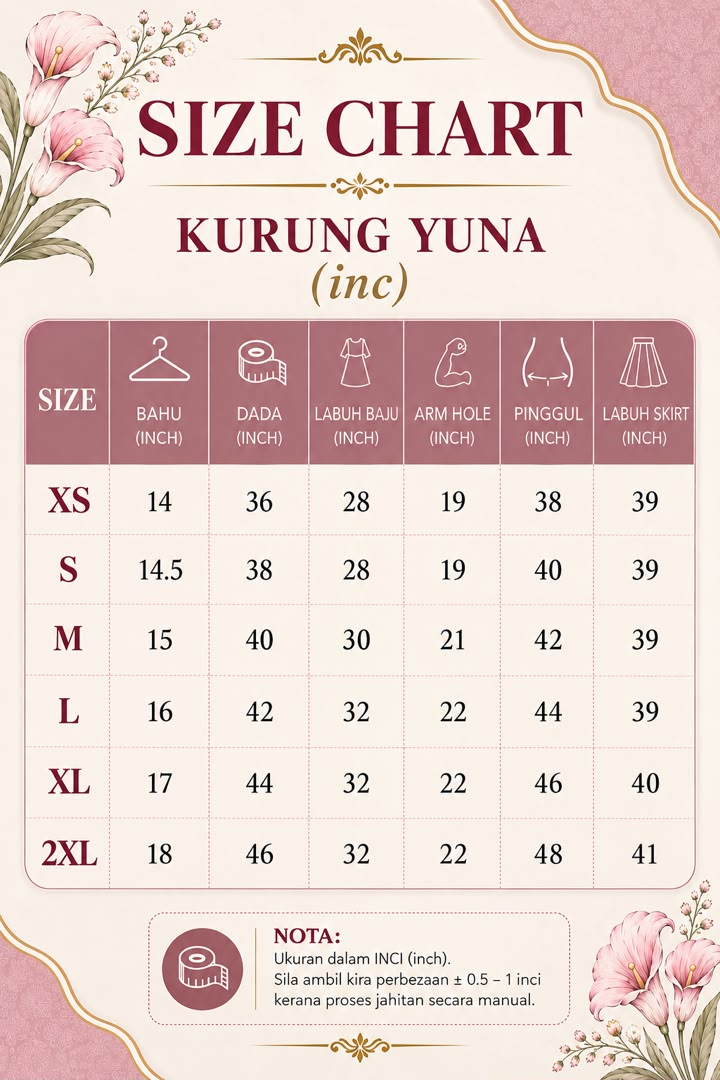 KURUNG KEDAH MODEN YUNA