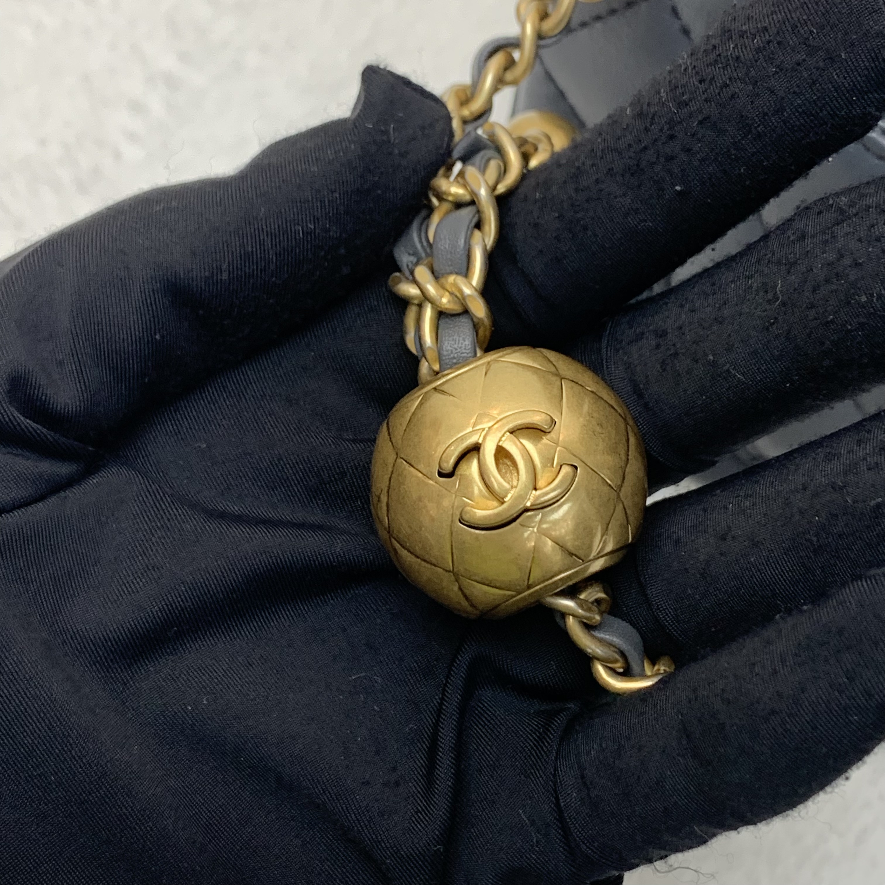 Full set閒置新熱賣🖤Chanel灰色大Mini