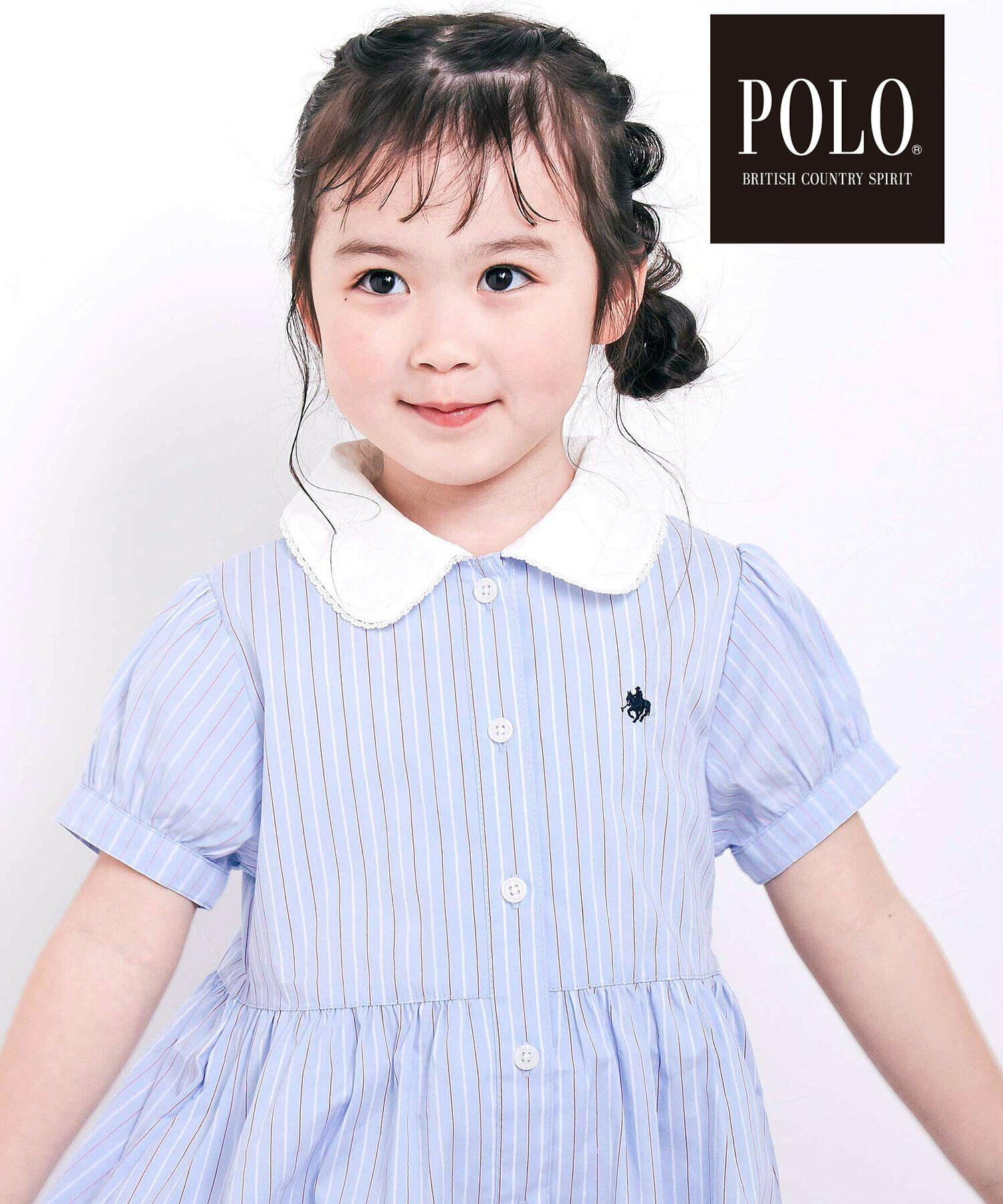 🇯🇵預訂 日本直送🇯🇵Slap Slip x Polo Bcs兩色標誌刺繡蝴蝶結翻領短袖連身裙