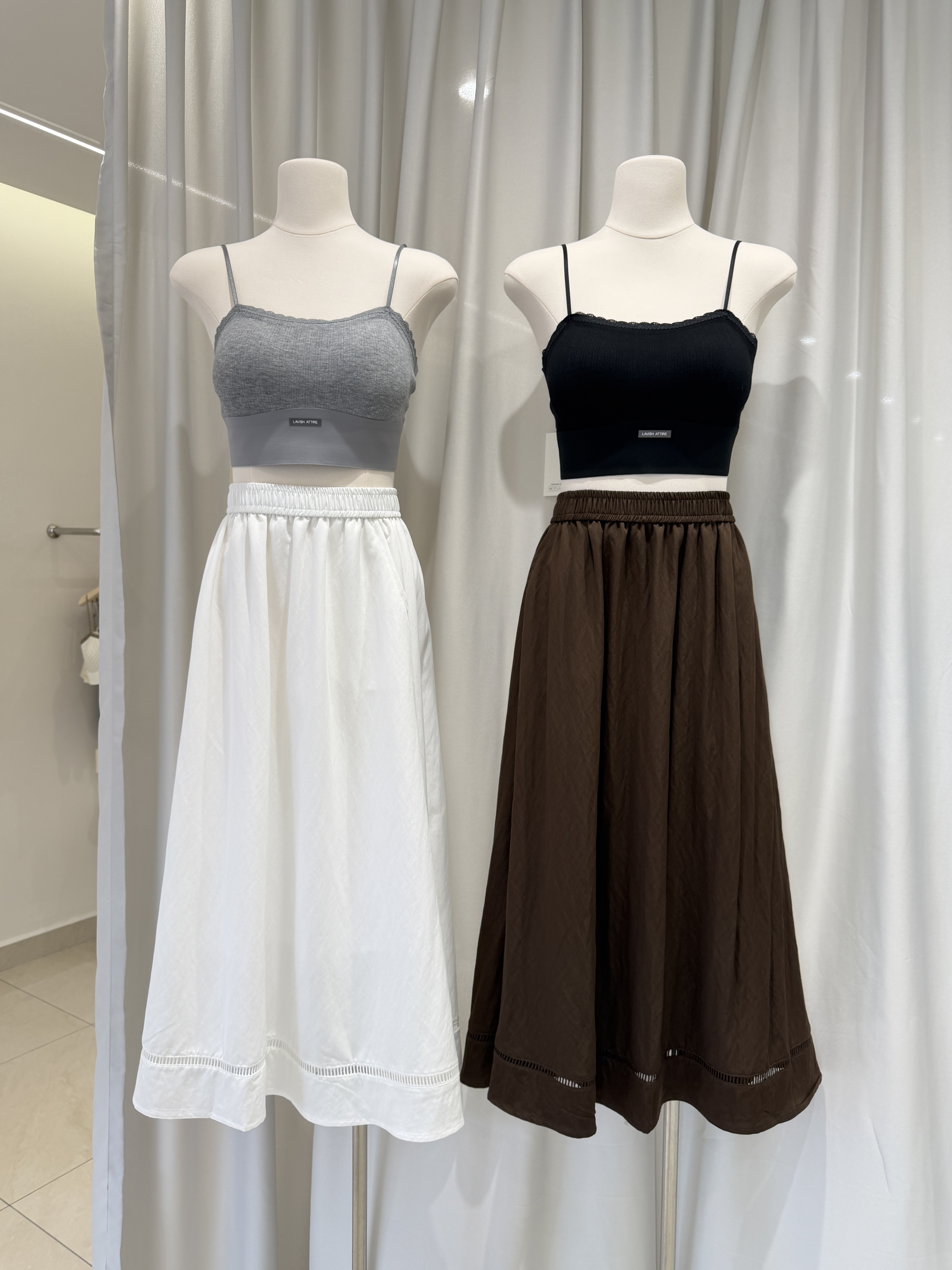 6646 韩系镂空半身长裙