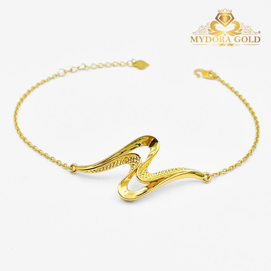 MYDORA Rantai Tangan Sauh Fesyen + Ombak Rindu Double l EMAS 916/22K