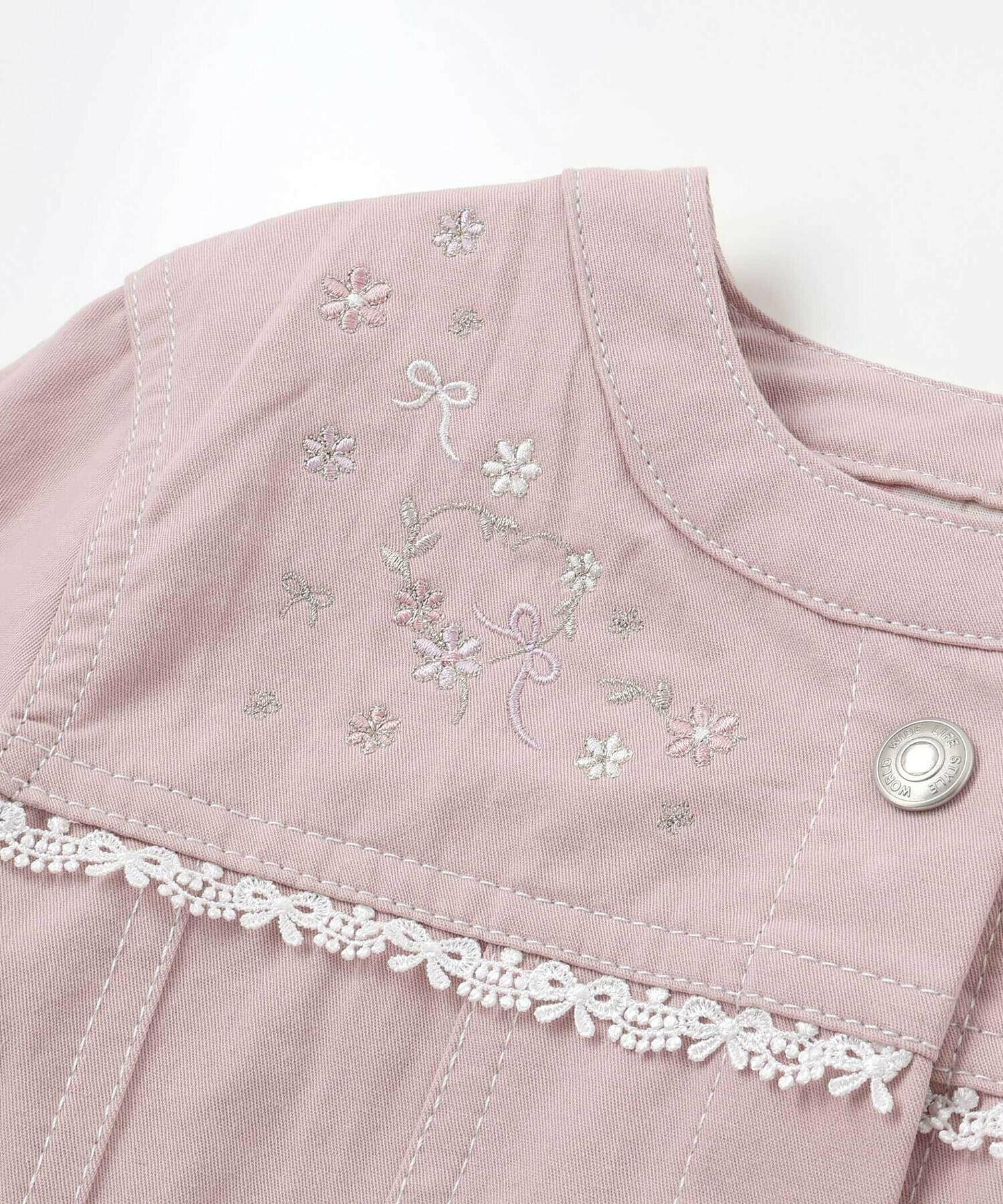 🆕【⭐訂購⭐】🌀 🇯🇵 日本直送 緞帶刺繡 蕾絲飾邊 短身牛仔褸［2款選］🌀 [ELEA-0111][260612]