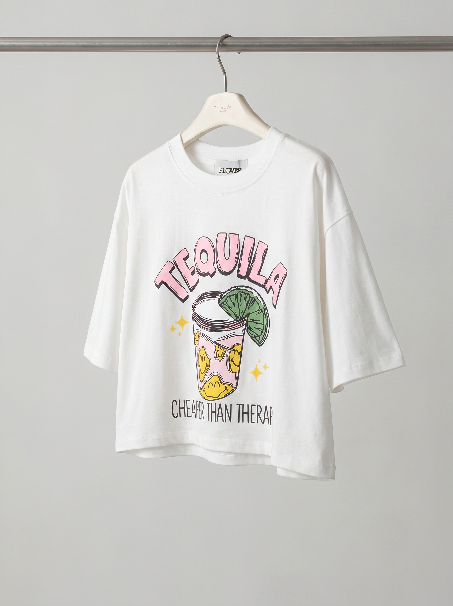 Tequila 龍舌蘭調酒印花短袖